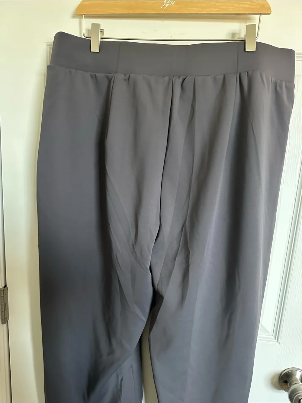 adidas Women's Wide-Leg Track Pants in gray stranda XXL - Picture 10 of 15